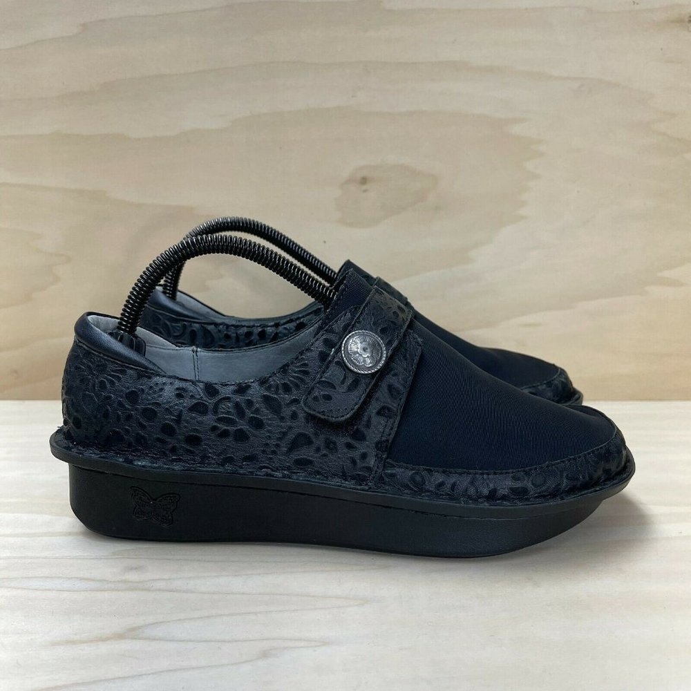 Algeria By PG Lite Womens DEN 435 Slip On Black Clog Shoes Size EUR 39 US 8.5